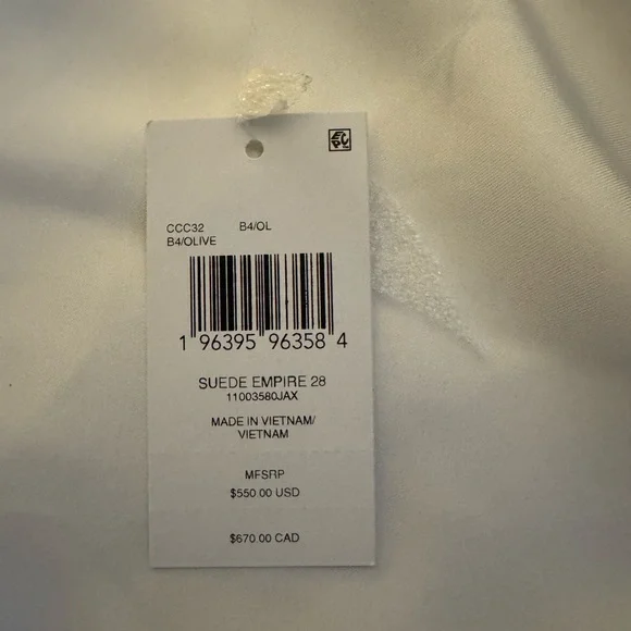 Coach Empire 28 Olive Green Suede - Picture 10 of 15